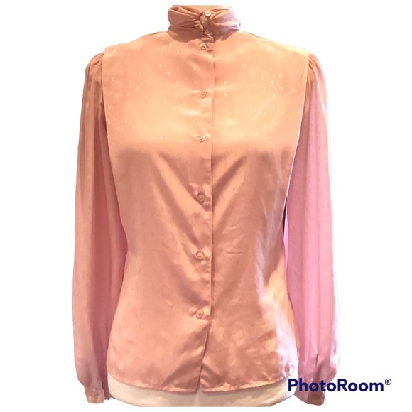 Casual Corner Tops - Vintage Casual Corner Women's Ruffle Detail Blouse